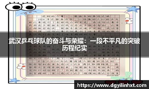 武汉乒乓球队的奋斗与荣耀：一段不平凡的突破历程纪实